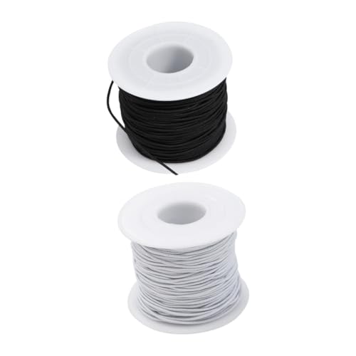 DOITOOL 1 Satz Elastische Schmuck Schnur Für DIY Armbänder Und Perlenarbeiten Flexibles Gummiband Schwarz Und Weiß Für Kreative Bastelprojekte 2rollen DOITOOL 1 Satz Elastische Schmuck Schnur Für DIY Armbänder Und Perlenarbeiten Flexibles Gummiband Schwarz Und Weiß Für Kreative Bastelprojekte 2rollen von DOITOOL