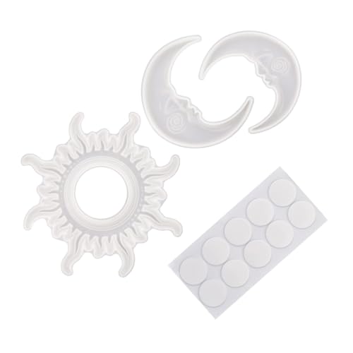 DOITOOL 1 Satz Epoxidharz Silikonform für Wanddekoration Sonne und Mond Gießform Diy Wandbehang Transparente Silikonformen für Kreative Handwerksprojekte Einfach zu Verwenden Reinigen DOITOOL 1 Satz Epoxidharz Silikonform für Wanddekoration Sonne und Mond Gießform Diy Wandbehang Transparente Silikonformen für Kreative Handwerksprojekte Einfach zu Verwenden Reinigen von DOITOOL