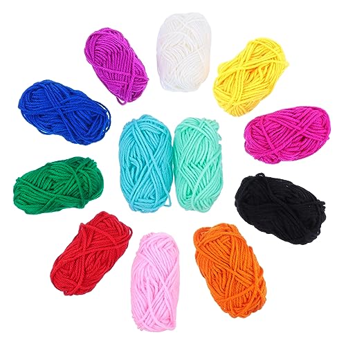 DOITOOL 1 Satz Farben Acrylgarn Für Häkeln Und Stricken Pro Für Diy Wolle Für Anfänger Pullover Mützen Schals Und Handarbeiten 12rollen DOITOOL 1 Satz Farben Acrylgarn Für Häkeln Und Stricken Pro Für Diy Wolle Für Anfänger Pullover Mützen Schals Und Handarbeiten 12rollen von DOITOOL
