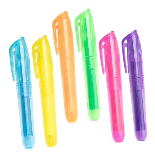 DOITOOL 1 Satz Farbige Markierungen Textmarker Marker Textmarker Stifte Bibel-textmarker Lesezeichen Kompakter Scrapbook-marker Textmarker Für Den Haushalt Plastik 6 Stück DOITOOL 1 Satz Farbige Markierungen Textmarker Marker Textmarker Stifte Bibel-textmarker Lesezeichen Kompakter Scrapbook-marker Textmarker Für Den Haushalt Plastik 6 Stück von DOITOOL