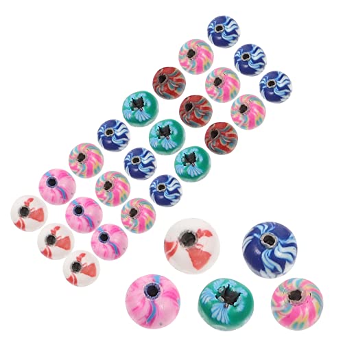 DOITOOL 1 Satz Farbige Perlen Schmuck Perlen Machen Perlen Zum Selbermachen Von Schmuck Perlen Perlen Schmuckzubehör Tonperlenstränge Kleine Runde Farbenfrohe Perlen Polymer-ton 100 Stück von DOITOOL