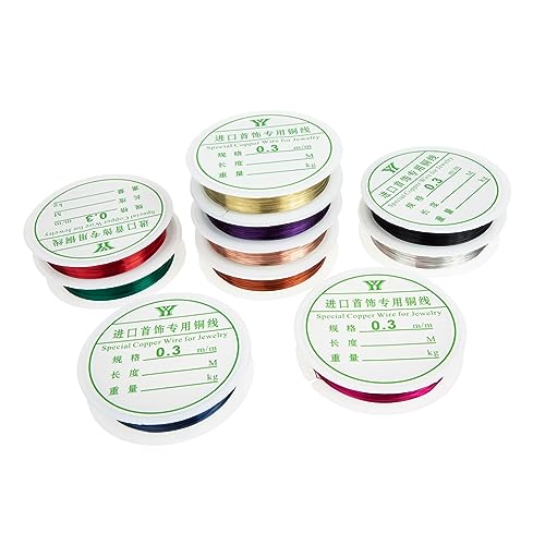 DOITOOL 1 Satz Flexibler Schmuckdraht Für Diy Farben Für Perlen Ohrringe Und Bastelprojekte Langlebig Und Vielseitig Einsetzbar 10 Rollen DOITOOL 1 Satz Flexibler Schmuckdraht Für Diy Farben Für Perlen Ohrringe Und Bastelprojekte Langlebig Und Vielseitig Einsetzbar 10 Rollen von DOITOOL