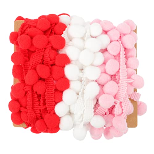 DOITOOL 1 Satz Fransen mit Quasten und Pompons Elastisches Dekorationsband für Kleidung Hochzeitskleider Diy Accessoires und Bastelprojekte von DOITOOL