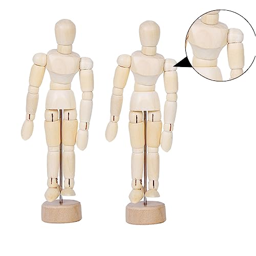 DOITOOL 1 Satz Gelenkpuppe Gelenkpuppe Home Office Dekorationen Ornament Puppen Modelle Zeichnung Figur Modell Schreibtisch Holz 2 Stück DOITOOL 1 Satz Gelenkpuppe Gelenkpuppe Home Office Dekorationen Ornament Puppen Modelle Zeichnung Figur Modell Schreibtisch Holz 2 Stück von DOITOOL