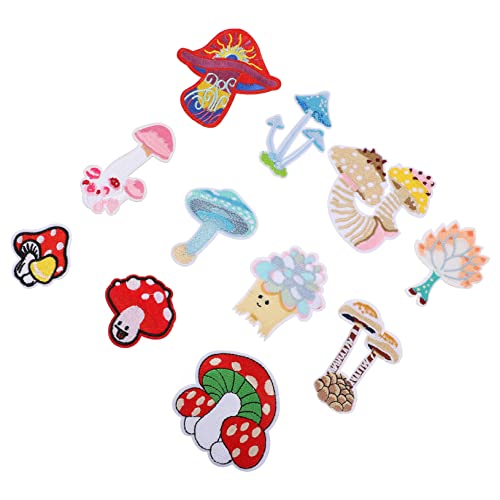 DOITOOL 1 Satz Gemüsepilzfleck Reparatur Kleidung Nähen Aufkleber Patch Stickereiflecken Flicken Aufbügeln Pilzapplikation Gestickte Aufnäher Pilzflecken Stoff 11 Stück DOITOOL 1 Satz Gemüsepilzfleck Reparatur Kleidung Nähen Aufkleber Patch Stickereiflecken Flicken Aufbügeln Pilzapplikation Gestickte Aufnäher Pilzflecken Stoff 11 Stück von DOITOOL