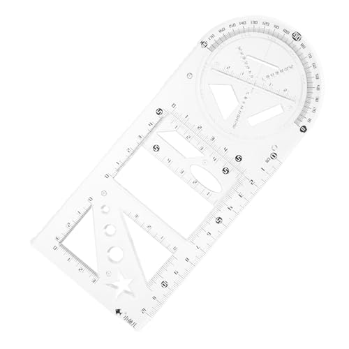 DOITOOL 1 Satz Geometrisches Zeichenbrett aus Schule zurück zu Schulmaterial Schüler zeichnen Lineale Student werkzeug Schüler zeichnen Vorlage Architekt Herrscher Plastik von DOITOOL