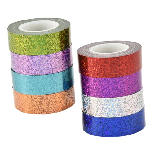 DOITOOL 1 Satz -Gewebeband Glitzerbänder reflektierendes Band DIY -Kunstzubehör Klebeband dekoratives Klebeband Glitzer Bänder Kit Craft Projects Kit Abdeckband von DOITOOL