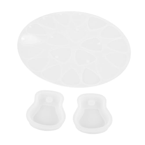DOITOOL 1 Satz Gitarren-Pick-Form Gitarren-Plektrum-Form wählen Urlaub Bastelbedarf Silikonformen Name Formen aus Epoxidharz Praktische Formen für Gitarren-Plektren Harzform Kieselgel Weiß von DOITOOL