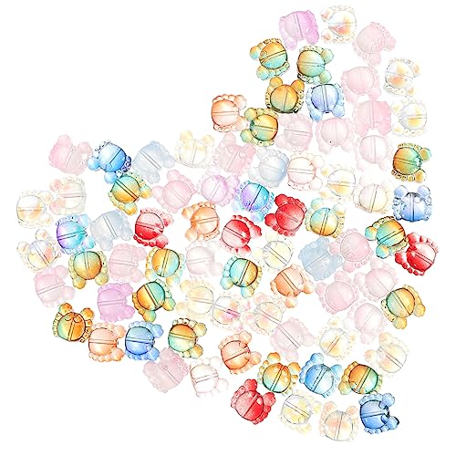 DOITOOL 1 Satz Glaskrabbenschmuck Spacer Armbänder Diy Perlen Lose Perlen Aus Glas Schmuckperlen Glasperlen Für Diy Basteln Sie Lose Perlen Handgefertigte Glasperlen Perlenhalter 100 Stück von DOITOOL