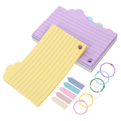 DOITOOL 1 Satz Haftnotizen für Karteikarten bürozubehör bürogadges card Lernkarten Ringe trocken abwischbare Karteikarten leere Schreibkarten Karteikarten mit leeren Wörtern Papier von DOITOOL