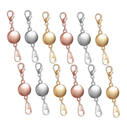 DOITOOL 1 Satz Halskettenarmband Magnetmanschette armband machen schmuckverbinder Kettenverlängerung runden Klaue Gold Magnetverschluss für armband selber machen Kettenverschluss ersetzen von DOITOOL