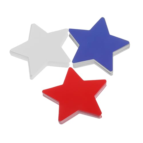 DOITOOL 1 Satz Handgeschriebene Karte mit Pentagramm große Sternausschnitte Sterne aus Papier Stern-Papierausschnitte Ausschnitte aus Papiersternen Sterne für Schwarzes Brett von DOITOOL