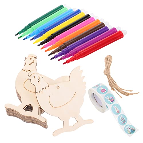 DOITOOL 1 Satz Holzausschnitte Kunsthandwerk Szene Wohnkultur Bausatz Hase Dekoration Wohnaccessoires Holzscheiben Holzhandwerk holz scheiben selber machen PP Polypropylen von DOITOOL