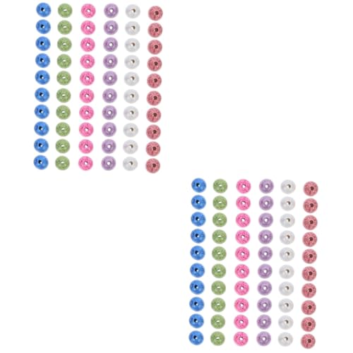 DOITOOL 1 Satz Holzperlen Bunte Diy Holzperlen Für Handwerk Schmuckherstellung Bastelprojekte Glatte Oberfläche Vielseitig Einsetzbar Für Dekoration Und 60 Stück von DOITOOL