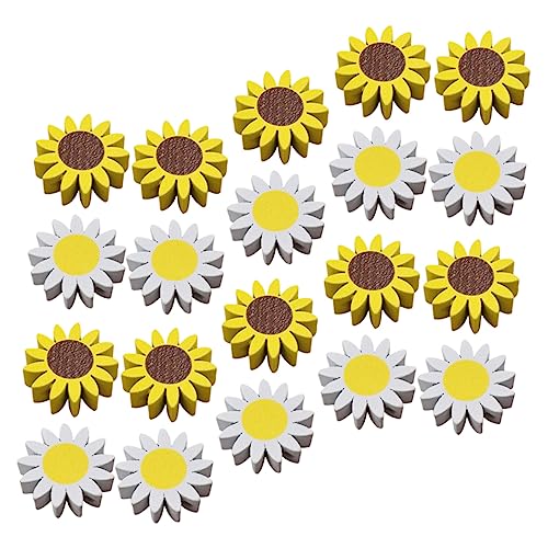 DOITOOL 1 Satz Holzperlen Im Daisy Design Für Diy Projekte Dekorative Perlen Mit Quasten Für Wandschmuck Und Kränze Pro Farbe 20 Stück DOITOOL 1 Satz Holzperlen Im Daisy Design Für Diy Projekte Dekorative Perlen Mit Quasten Für Wandschmuck Und Kränze Pro Farbe 20 Stück von DOITOOL