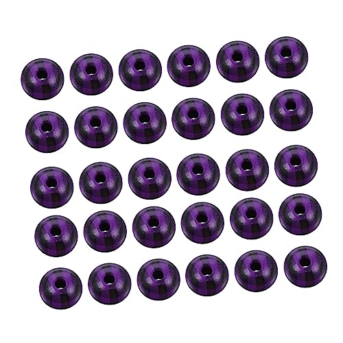 DOITOOL 1 Satz Holzperlen Im Karierten Design Diy Spacer Beads Für Armband Halskette Und Schmuckherstellung Bunte Holzperlen Für Kreative Bastelprojekte 50 Stück von DOITOOL