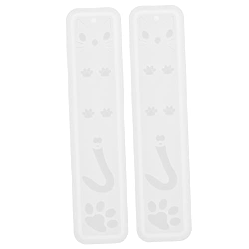 DOITOOL 1 Satz Katzen -lesezeichenform Klein Formen Für Harzguss Silikon-lesezeichenformen Für Harz Lesezeichenformen Für Epoxidharz Gießformen Für Lesezeichen Kieselgel 2 Stück von DOITOOL