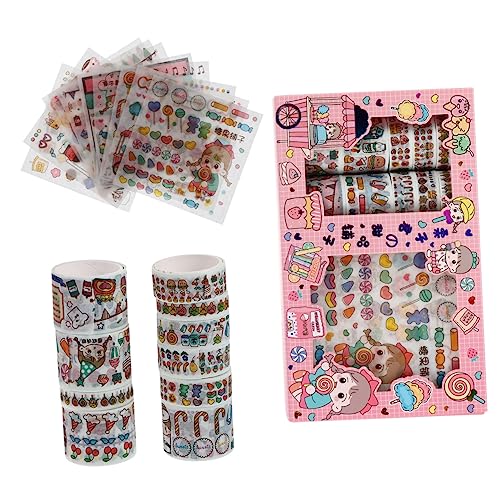 DOITOOL 1 Satz Kawaii Cartoon Washi Tape Dekorative Klebebänder für Scrapbooking Notizbücher Diy Bastelprojekte Einfach Anzuwenden DOITOOL 1 Satz Kawaii Cartoon Washi Tape Dekorative Klebebänder für Scrapbooking Notizbücher Diy Bastelprojekte Einfach Anzuwenden von DOITOOL