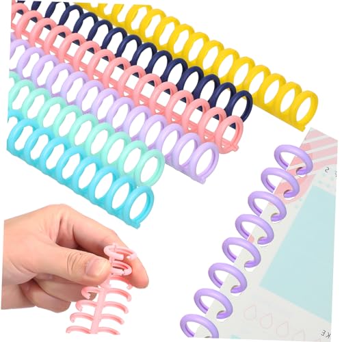 DOITOOL 1 Satz Kunststoff-bindering Lose Blattringe Ringordner Für Lose Blätter Lose Blattbindemittel Blattbinder Ordnerrücken Binder -mechanismen Kammbindemittelstacheln Plastik 12 Stück von DOITOOL