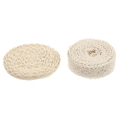 DOITOOL 1 Satz Lace Ribbons Für Diy Nähprojekte Beige Vielseitiges Spitzenband Für Hochzeitsdekorationen Kleidung Und Bastelarbeiten 2rollen von DOITOOL