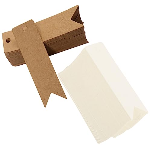 DOITOOL 1 Satz Leere Karteikarten Kleidungsetiketten Tags Zu Verkaufen Kleidungsschildetiketten Hängende Etiketten Kennzeichnung Von Etiketten Leere Beschriftungsschilder Papier 200 Stück von DOITOOL