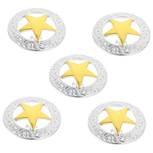 DOITOOL 1 Satz Legierungsschnalle Knöpfe Kunsthandwerk Pentagramm-taste Klein Sternknöpfe Selber Nähen Tasten Knopf Für Handwerk Metallknöpfe Sternknöpfe Zum Nähen 5 Stück DOITOOL 1 Satz Legierungsschnalle Knöpfe Kunsthandwerk Pentagramm-taste Klein Sternknöpfe Selber Nähen Tasten Knopf Für Handwerk Metallknöpfe Sternknöpfe Zum Nähen 5 Stück von DOITOOL