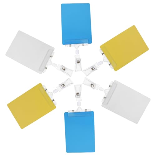 DOITOOL 1 Satz Löschbare Preisschilder wiederbeschreibbare Tafel Geschäft Einzelhändler liefert Etikett Stichworte Plastikschild löschbares Preiszeichen Werbeschild PVC von DOITOOL