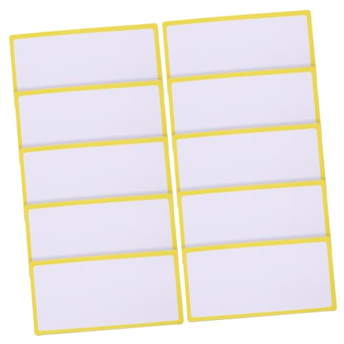 DOITOOL 1 Satz Magnetische Beschriftungs Tags Wiederverwendbare Namensschilder Für Kühlschränke Whiteboards Und Einfach Zu Entfernen Rückstände Flexibles Design 10 Stück von DOITOOL