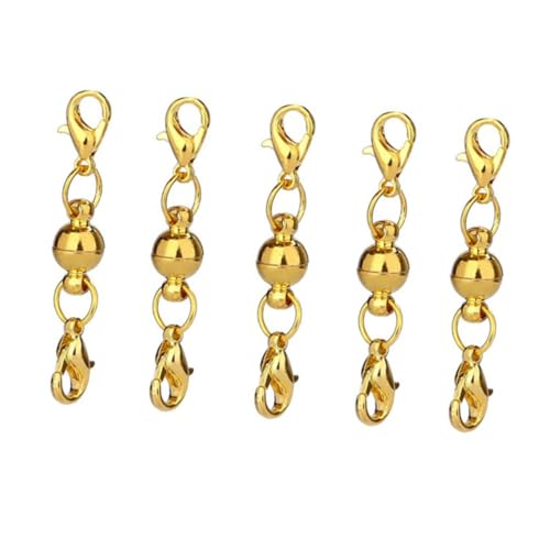 DOITOOL 1 Satz Magnetverschluss Runde Kugel Kreative Magnetverschlüsse Für Halskette Armband Schmuck Silber Und Gold Diy Schmuck Zubehör 20 Stück DOITOOL 1 Satz Magnetverschluss Runde Kugel Kreative Magnetverschlüsse Für Halskette Armband Schmuck Silber Und Gold Diy Schmuck Zubehör 20 Stück von DOITOOL