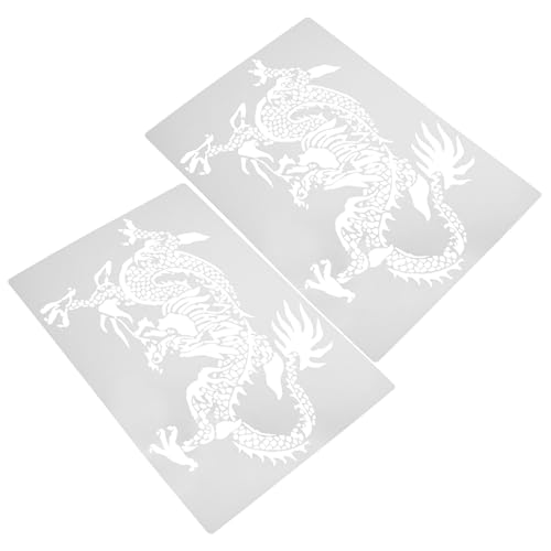 DOITOOL 1 Satz Malschablonen Drachen Schablonen Für Diy Wandkunst Schablonen Einfach Zu Verwenden Für Kunstprojekte 2 Stück DOITOOL 1 Satz Malschablonen Drachen Schablonen Für Diy Wandkunst Schablonen Einfach Zu Verwenden Für Kunstprojekte 2 Stück von DOITOOL