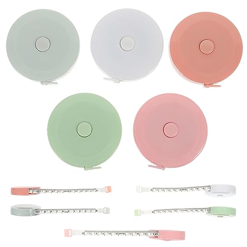 DOITOOL 1 Satz Maßband Flexibles Einziehbares Maßband Für Körper Und Stoffmessungen Mini Schneidermaßband Blau Grün Weiß Und Hellrosa Praktisch Und Tragbar 5 Stück DOITOOL 1 Satz Maßband Flexibles Einziehbares Maßband Für Körper Und Stoffmessungen Mini Schneidermaßband Blau Grün Weiß Und Hellrosa Praktisch Und Tragbar 5 Stück von DOITOOL