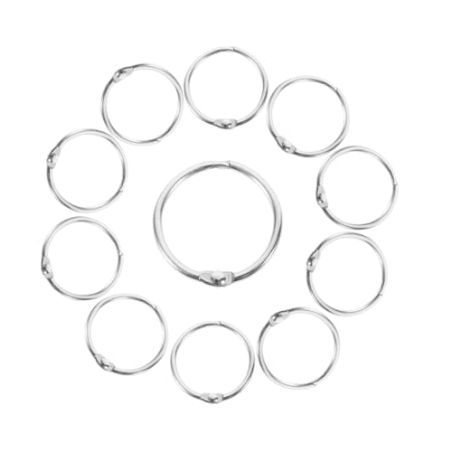 DOITOOL 1 Satz Metall Buchbinderinge Für Diy Projekte Ringe Für Lose Notizbücher Scrapbooking Und Karten Für Bastelarbeiten Und Dokumentenorganisation 20 Stück von DOITOOL