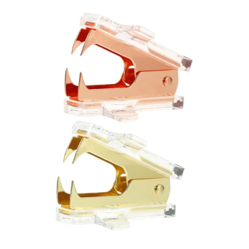 DOITOOL 1 Satz Mini Hefterentferner Im Flugzeugdesign Tragbares Bürogerät Einfachen Entfernen Von Heftklammern Für Büro Und Zuhause Roségold 2 Stück von DOITOOL