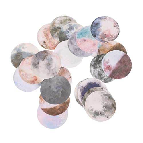 DOITOOL 1 Satz Moon Aufkleber Boxen Selbstklebende Dekorative Sticker Für Tagebücher Und Scrapbooking Für Diy Projekte Leicht Und Praktisch Einfache Anwendung Sicher Und 6boxen von DOITOOL
