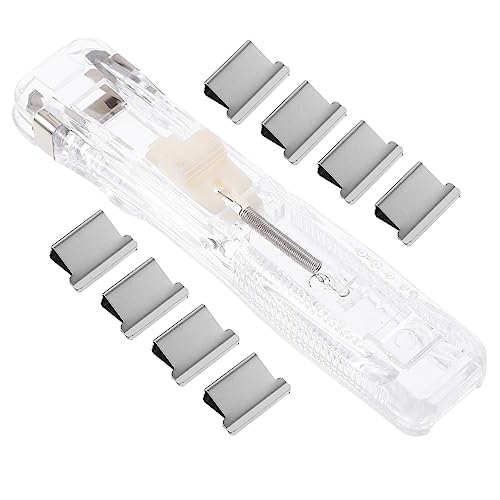 DOITOOL 1 Satz Nachfüllbarer Büro Hefter mit Clipspender Wiederverwendbare Klammer für Dokumente Transparenter Push Hefter für Schule Büro und Zuhause Klammern DOITOOL 1 Satz Nachfüllbarer Büro Hefter mit Clipspender Wiederverwendbare Klammer für Dokumente Transparenter Push Hefter für Schule Büro und Zuhause Klammern von DOITOOL