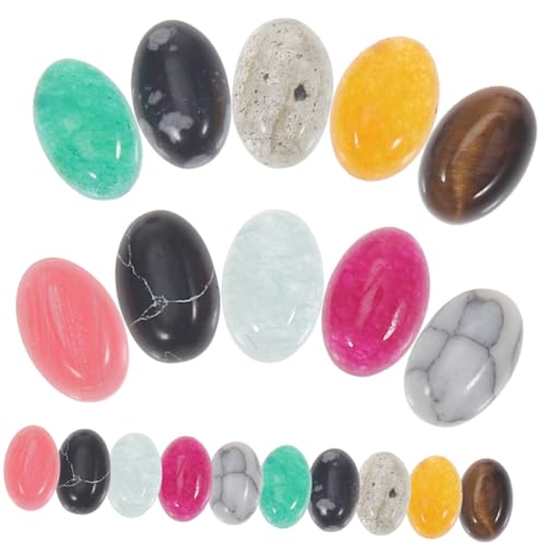 DOITOOL 1 Satz Naturstein Cabochons Für Diy Schmuckherstellung Zufällige Farben Handgefertigte Schmuckcharms Vielseitig Einsetzbar Hochwertige Textur Zufällige 20 Stück DOITOOL 1 Satz Naturstein Cabochons Für Diy Schmuckherstellung Zufällige Farben Handgefertigte Schmuckcharms Vielseitig Einsetzbar Hochwertige Textur Zufällige 20 Stück von DOITOOL
