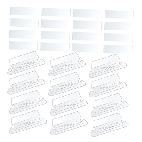 DOITOOL 1 Satz Ordner Tags Ordneretiketten zum Aufhängen Schlüssel Büro Hängeregisterkarten hängend Dateiordner mit Registerkarten Dateiordnermarkierungen PVC Weiß von DOITOOL