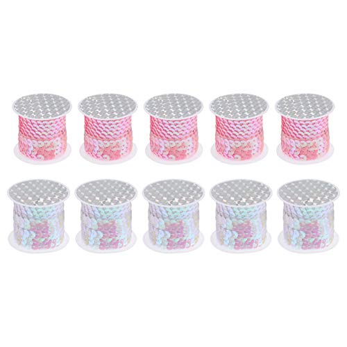 DOITOOL 1 Satz Paillettenband Für Diy Kleidung Und Handwerksprojekte Glänzende Dekoration Für Bastelarbeiten Praktische Und Langlebige Materialien Für Kreative Designs 10 Rollen DOITOOL 1 Satz Paillettenband Für Diy Kleidung Und Handwerksprojekte Glänzende Dekoration Für Bastelarbeiten Praktische Und Langlebige Materialien Für Kreative Designs 10 Rollen von DOITOOL