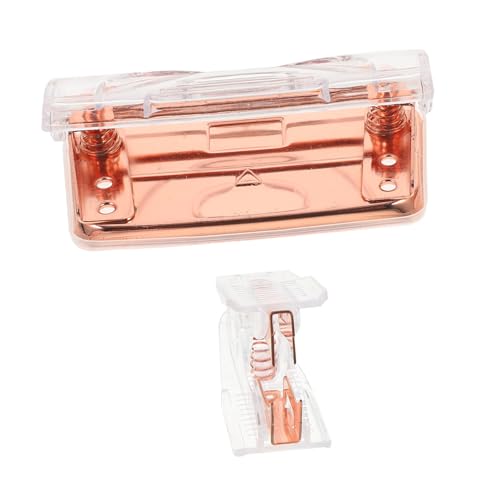 DOITOOL 1 Satz Papierlocher und Heftklammerentferner Set Tragbarer Bürobedarf Roségold Langlebig Transparentes Design für Präzise Anwendung für Schreibtisch und DIY Projekte DOITOOL 1 Satz Papierlocher und Heftklammerentferner Set Tragbarer Bürobedarf Roségold Langlebig Transparentes Design für Präzise Anwendung für Schreibtisch und DIY Projekte von DOITOOL