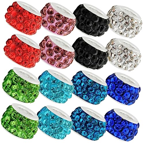 DOITOOL 1 Satz Perlenarmbandzubehör Ästhetisch Handwerk Schüttgut Abstandshalter Abstandsperlen Selber Machen Kristall -strass -spacer -perlen Ein Strassstein Zufällige Farbe 200 Stück von DOITOOL