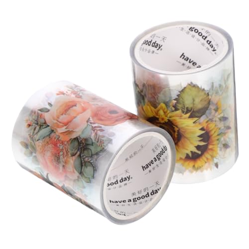 DOITOOL 1 Satz Pflanzenmuster Scrapbook Klebeband Diy Washi Tape Für Notizbücher Dekoration Und Bastelprojekte Pro Selbstklebend Für Scrapbooking Und Journaling 2rollen DOITOOL 1 Satz Pflanzenmuster Scrapbook Klebeband Diy Washi Tape Für Notizbücher Dekoration Und Bastelprojekte Pro Selbstklebend Für Scrapbooking Und Journaling 2rollen von DOITOOL