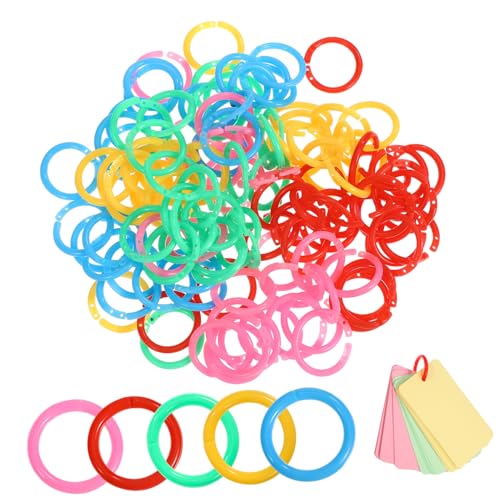 DOITOOL 1 Satz Plastikring Notizbuch Sammelalbum Karteikarten Für Farbe Dokumentieren Bunt Form Kleine Binderinge Blattringe Bindungsringe Papierringe Notebook -bindemittel Ringe 120 Stück DOITOOL 1 Satz Plastikring Notizbuch Sammelalbum Karteikarten Für Farbe Dokumentieren Bunt Form Kleine Binderinge Blattringe Bindungsringe Papierringe Notebook -bindemittel Ringe 120 Stück von DOITOOL