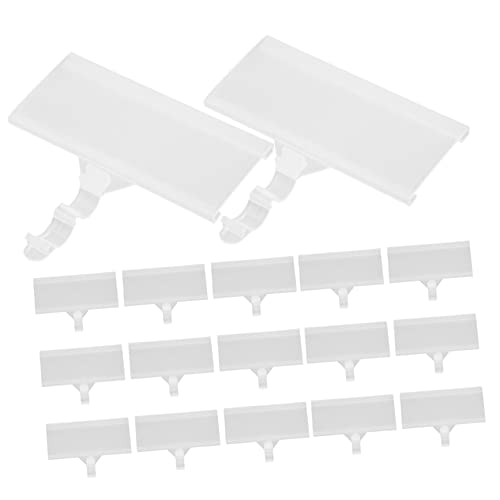 DOITOOL 1 Satz Preisetikettenhalter Für Regal Ablösbare Preisschilder Einfaches Einsteck Design Für Supermarkt Und Ladenregale Robustes Plastikmaterial Für Produktinformationen 20 Stück von DOITOOL