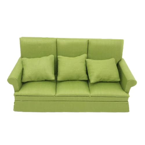 DOITOOL 1 Satz Puppenstubensofa Dollhouse Couch Miniatur-Couch Miniaturmöbel Puppenstubenmöbel Maßstab 1:12 Puppenhaus-miniaturen Mini-möbelornamente Green Pp-Baumwolle DOITOOL 1 Satz Puppenstubensofa Dollhouse Couch Miniatur-Couch Miniaturmöbel Puppenstubenmöbel Maßstab 1:12 Puppenhaus-miniaturen Mini-möbelornamente Green Pp-Baumwolle von DOITOOL