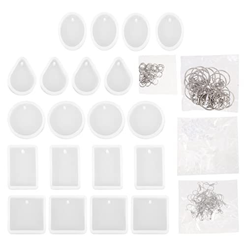DOITOOL 1 Satz Resin Schlüsselanhänger Formen Teiliges Silikon Gießform für Diy Schmuck Anhänger und Schlüsselanhänger Leicht und Langlebig für Kreative Bastelprojekte von DOITOOL