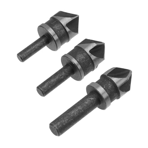 DOITOOL 1 Satz Runde Griff Fase Holzbearbeitung Holzbeförderungsbohrerbits Countersink Kammernbohrer Anfasbit Lochöffner Stahl Mit Hohem Kohlenstoffgehalt Black 3 Stück DOITOOL 1 Satz Runde Griff Fase Holzbearbeitung Holzbeförderungsbohrerbits Countersink Kammernbohrer Anfasbit Lochöffner Stahl Mit Hohem Kohlenstoffgehalt Black 3 Stück von DOITOOL
