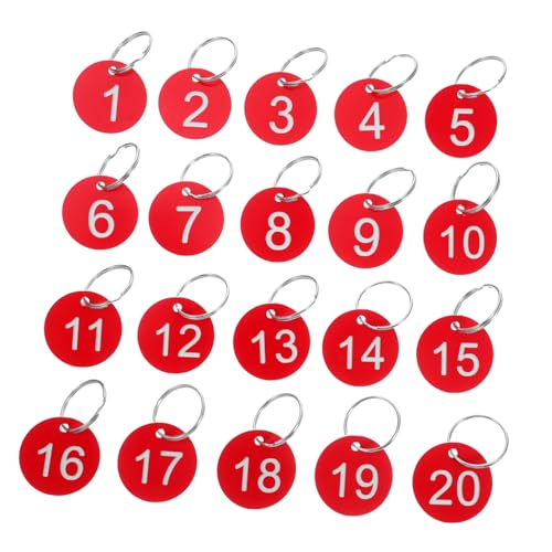 DOITOOL 1 Satz Runde Nummern Tags für Organisation von Schlüsseln Karten und Taschen Beschriftungslabel mit Eisenring zur Einfachen Identifikation DOITOOL 1 Satz Runde Nummern Tags für Organisation von Schlüsseln Karten und Taschen Beschriftungslabel mit Eisenring zur Einfachen Identifikation von DOITOOL