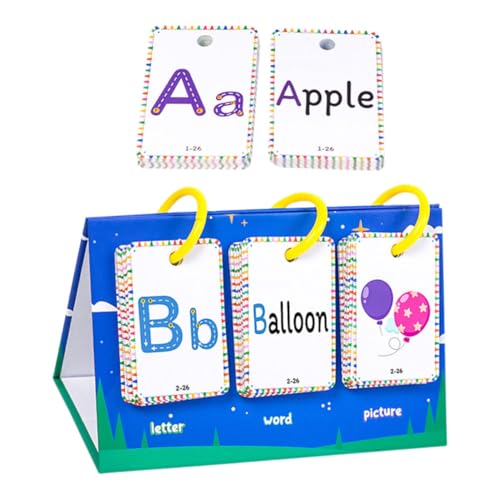 DOITOOL 1 Satz Satz Frühe Bildungsschreiben Bildungskarten Karteikarten Für Frühes Lernen Lernkarten Englisch Lustiges Kinderspielzeug Spielkarten Für Plastik von DOITOOL