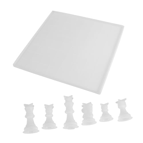 DOITOOL 1 Satz Schach Silikonform Teilig Epoxidharz Gießform für DIY Handgemachte Schachfiguren und Spielbrett Waschbar Wiederverwendbar Einfach zu Reinigen Bastelprojekte und DOITOOL 1 Satz Schach Silikonform Teilig Epoxidharz Gießform für DIY Handgemachte Schachfiguren und Spielbrett Waschbar Wiederverwendbar Einfach zu Reinigen Bastelprojekte und von DOITOOL