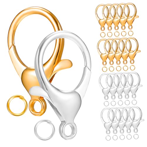 DOITOOL 1 Satz Schmuckverschlüsse und Offene Biegeringe für Diy Armbänder und Goldene und Silberne Karabiner für Schmuckherstellung und Bastelprojekte DOITOOL 1 Satz Schmuckverschlüsse und Offene Biegeringe für Diy Armbänder und Goldene und Silberne Karabiner für Schmuckherstellung und Bastelprojekte von DOITOOL